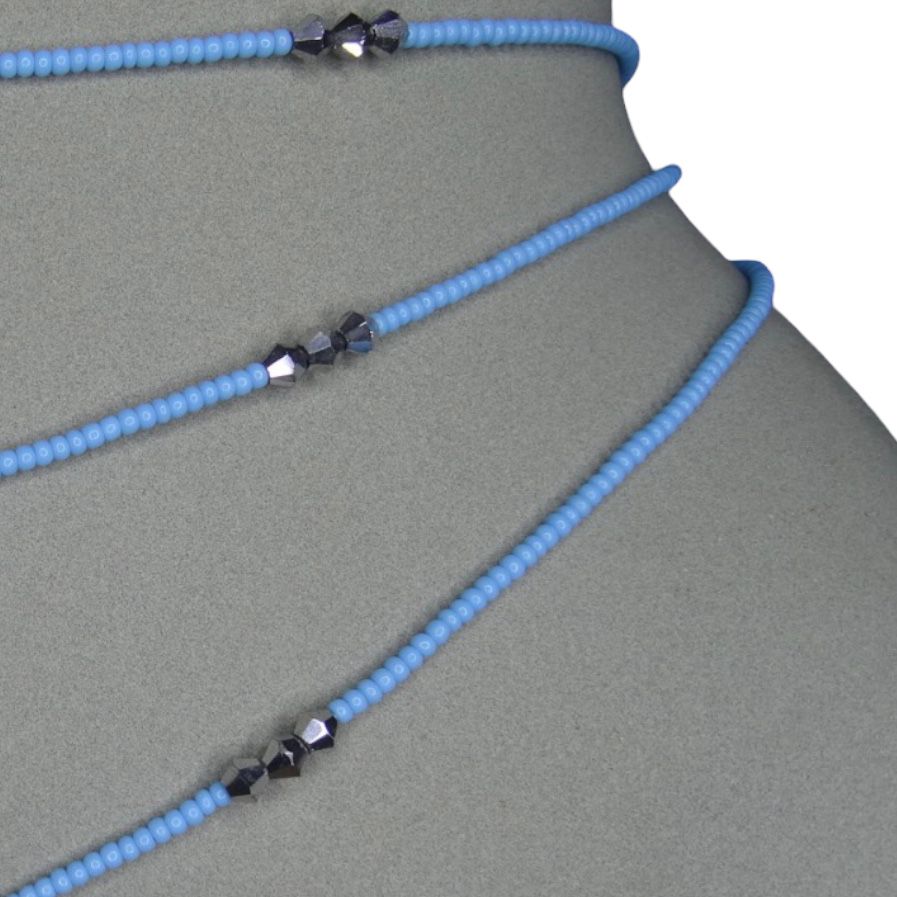 Waist Bead ~ Light blue / Hell blau