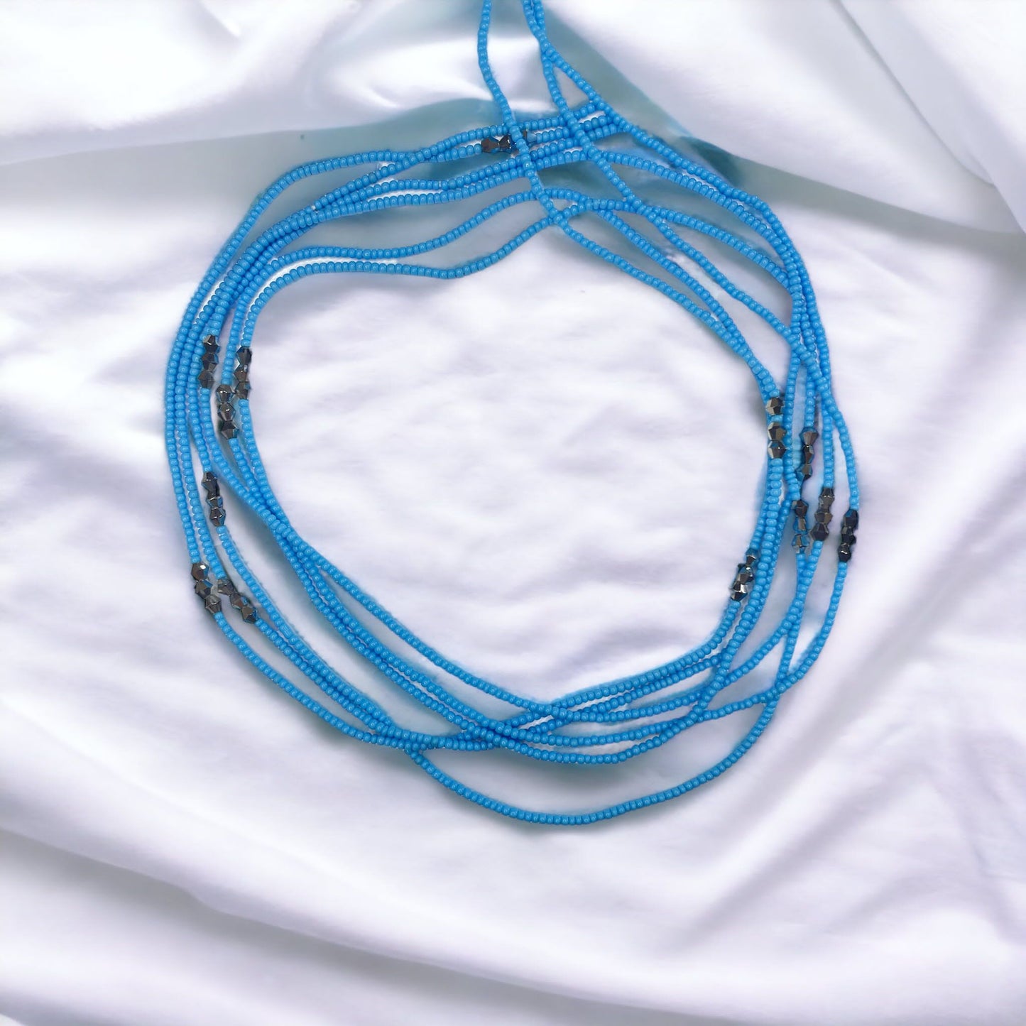 Waist Bead ~ Light blue / Hell blau